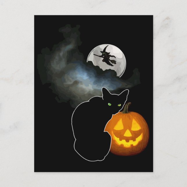 Halloween Postkarte (Vorderseite)