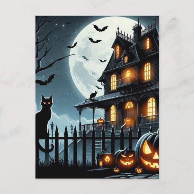 Halloween Postkarte (Vorderseite)