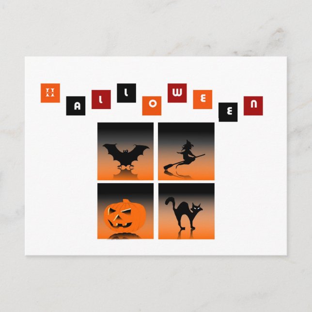halloween postkarte (Vorderseite)
