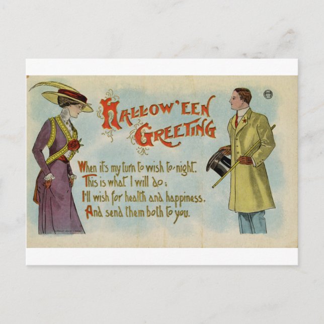 Halloween Postkarte (Vorderseite)