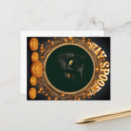 Halloween Postkarte. Bleibe spukhaft! Postkarte