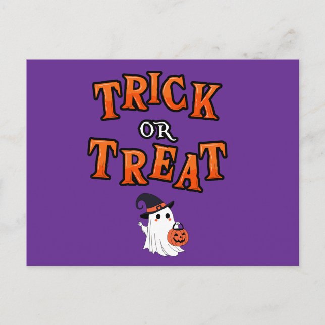 Halloween-Postkarte Feiertagspostkarte (Vorderseite)