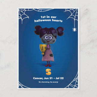 Halloween Postkarte für Krebs