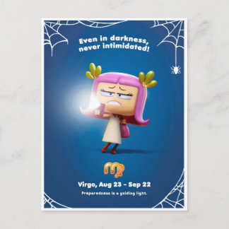 Halloween Postkarte für Virgo