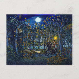 Halloween Postkarte "Headless Horseman Chase"