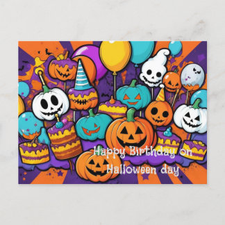 Halloween-Postkarte Postkarte
