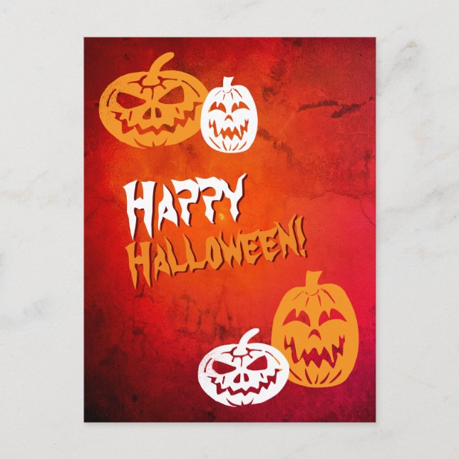 Halloween-Postkarte Postkarte (Vorderseite)