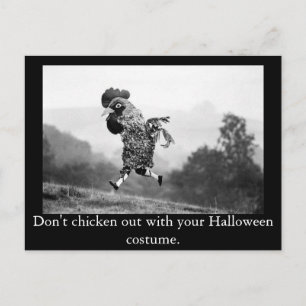 Halloween-Postkarte: Sich drücken Postkarte