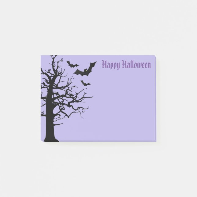 Halloween-Postnoten Post-it Klebezettel (Vorderseite)