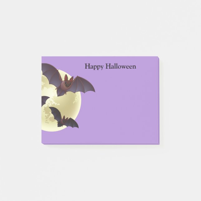 Halloween-Postnoten Post-it Klebezettel (Vorderseite)