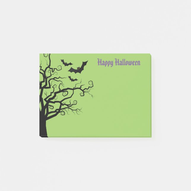 Halloween-Postnoten Post-it Klebezettel (Vorderseite)