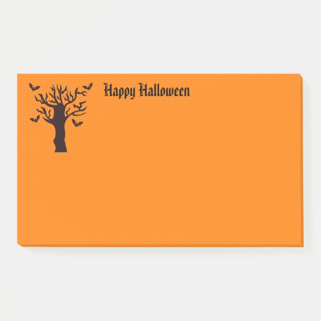 Halloween-Postnoten Post-it Klebezettel (Vorderseite)