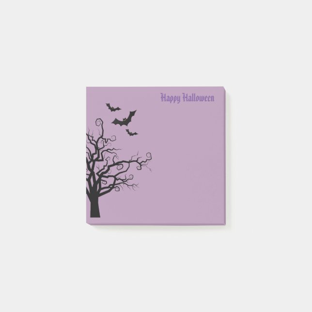 Halloween-Postnoten Post-it Klebezettel (Vorderseite)