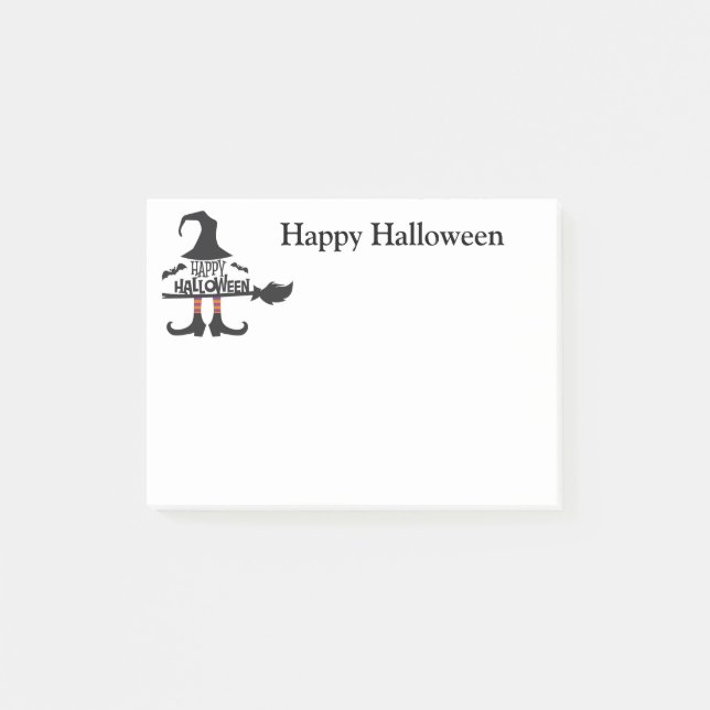 Halloween-Postnoten Post-it Klebezettel (Vorderseite)