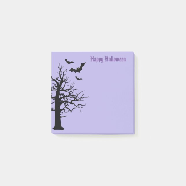 Halloween-Postnoten Post-it Klebezettel (Vorderseite)
