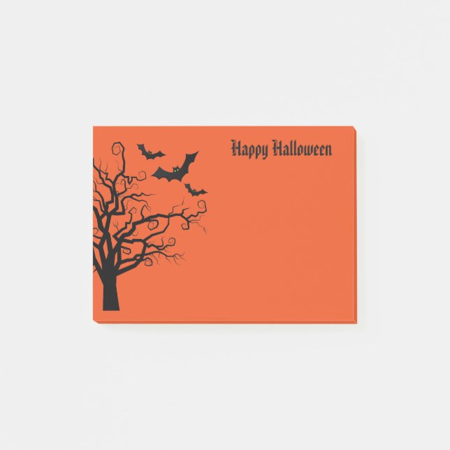 Halloween-Postnoten Post-it Klebezettel (Vorderseite)