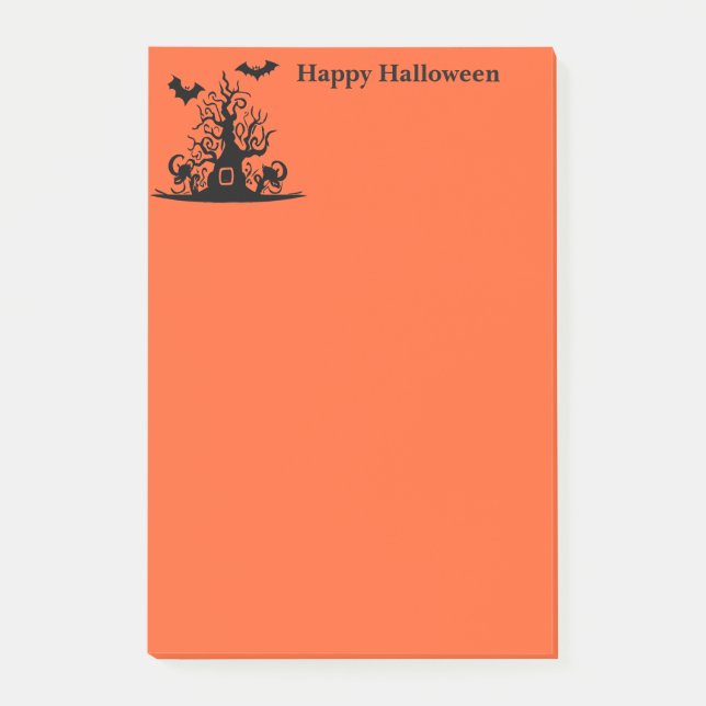 Halloween-Postnoten Post-it Klebezettel (Vorderseite)