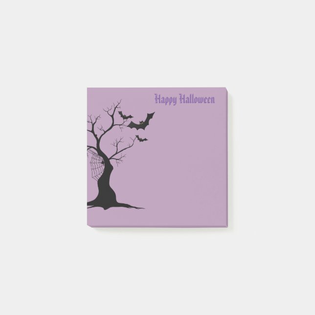 Halloween-Postnoten Post-it Klebezettel (Vorderseite)