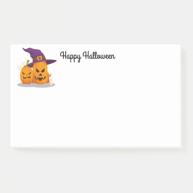 Halloween-Postnoten Post-it Klebezettel (Vorderseite)