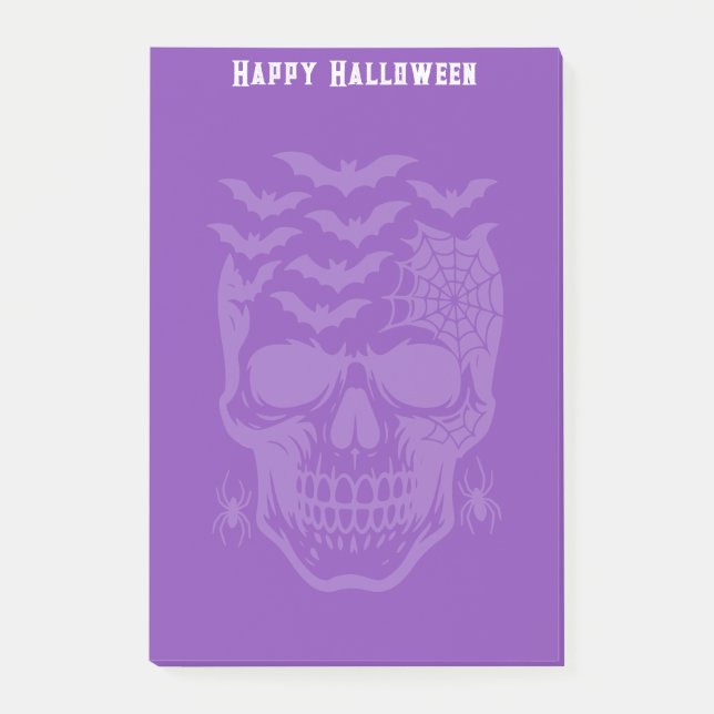 Halloween-Postnoten Post-it Klebezettel (Vorderseite)