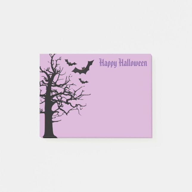 Halloween-Postnoten Post-it Klebezettel (Vorderseite)