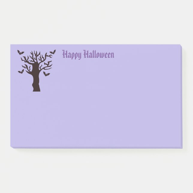 Halloween-Postnoten Post-it Klebezettel (Vorderseite)