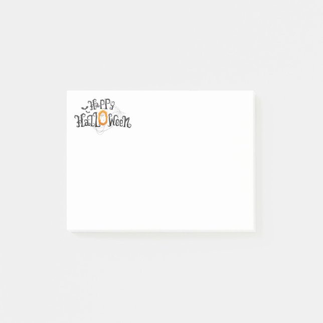 Halloween-Postnoten Post-it Klebezettel (Vorderseite)