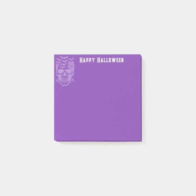 Halloween-Postnoten Post-it Klebezettel (Vorderseite)