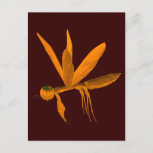 Halloween Praying Mantis Postkarte