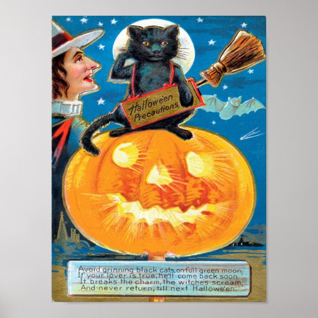 Hallowe'en Precautions Poster (Vorne)