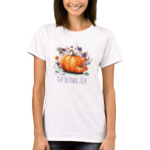Halloween Pregnancy Announcement Pumpkin Fälligkei