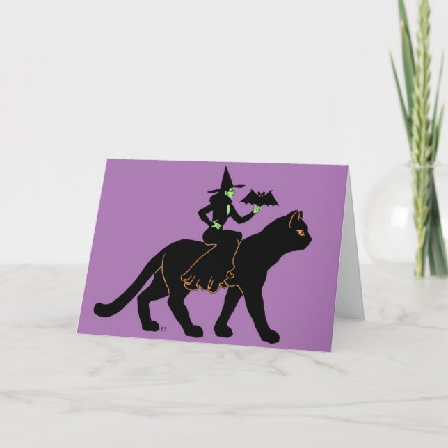 Halloween-Promenade Karte (Vorderseite)