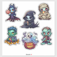 Halloween Psychofriends Niedliche Cartoon Monster