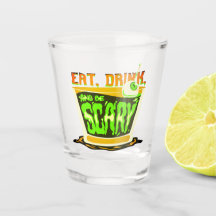 Halloween Puat trinken und beängstigend sein