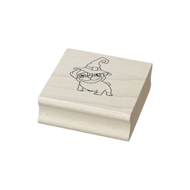 Halloween Puggy Briefmarke Gummistempel (Stempel)