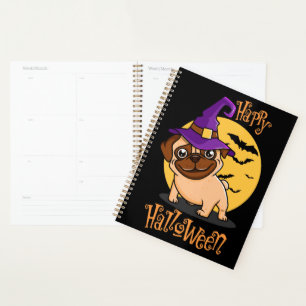 Halloween Puggy Planner Planer