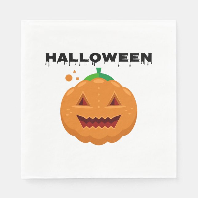 Halloween Pumkin Serviette (Vorderseite)
