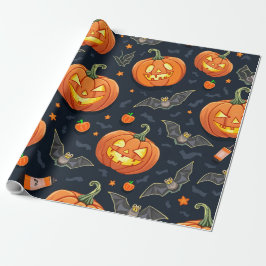 Halloween Pumkin Wrapping Paper Geschenkpapier
