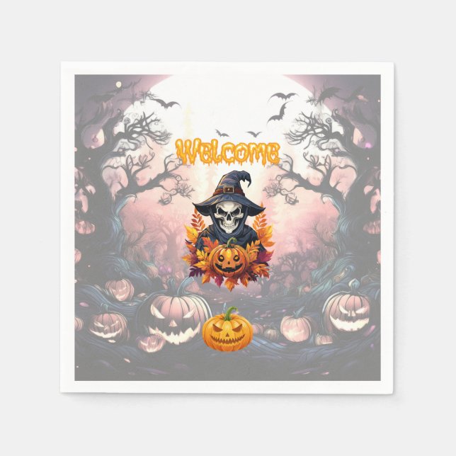 Halloween Pumpin Patch Serviette (Vorderseite)