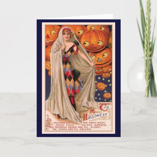 Halloween Pumpkassenkarte Karte (Vorderseite)