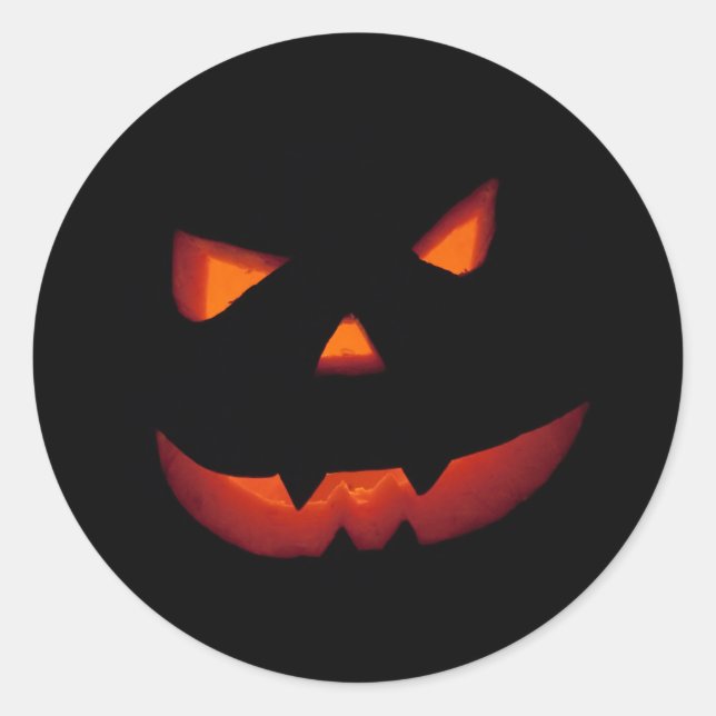 Halloween Pumpkin 2001 Runder Aufkleber (Vorderseite)