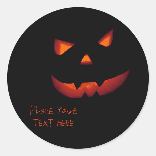 Halloween Pumpkin 2001 Runder Aufkleber (Vorderseite)