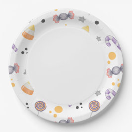 Halloween Pumpkin Animals Little Boo Baby Dusche Pappteller