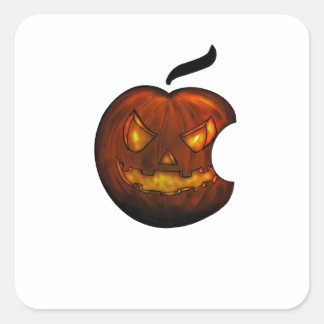 Halloween Pumpkin-Aufkleber Quadratischer Aufkleber