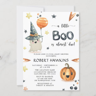 Halloween Pumpkin Baby Dusche Einladung