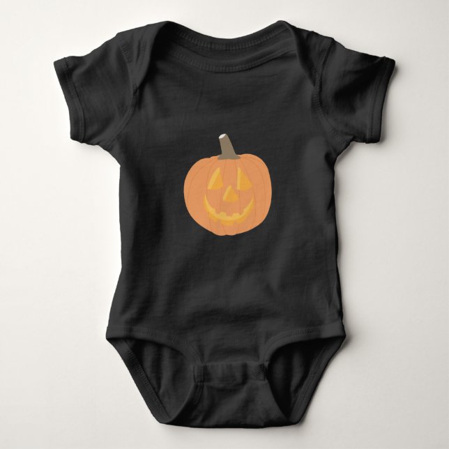 Halloween Pumpkin Baby Strampler (Vorderseite)