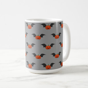 Halloween Pumpkin Bat Kaffeetasse