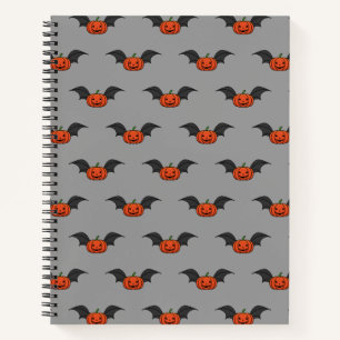Halloween Pumpkin Bat Notizbuch