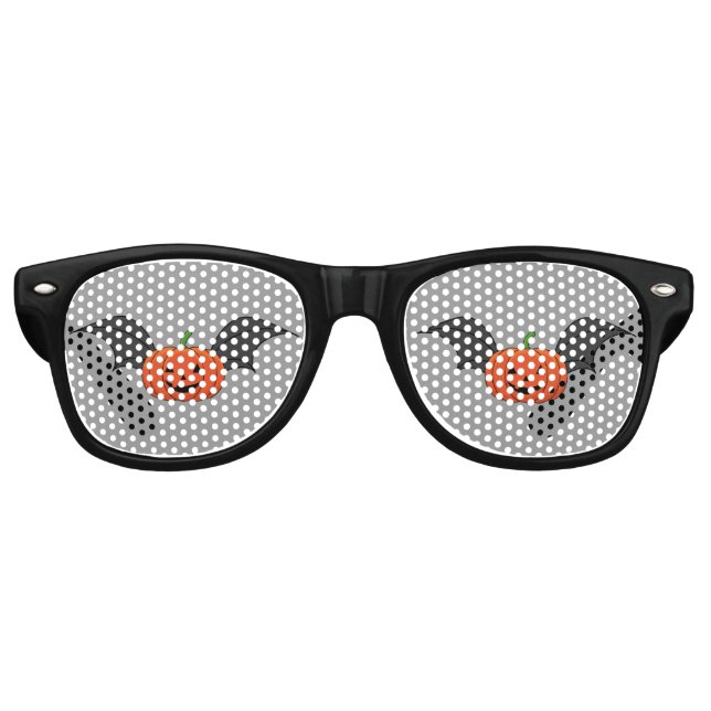 Halloween Pumpkin Bat Partybrille (Vorderseite)