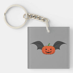 Halloween Pumpkin Bat Schlüsselanhänger